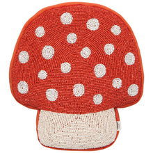 Load image into Gallery viewer, Toadstool Beaded Throw Pillow
