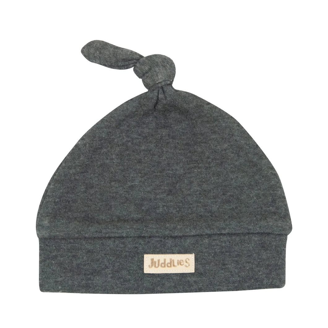 Charcoal Grey Fleck Newborn Hat - 0-4 Months