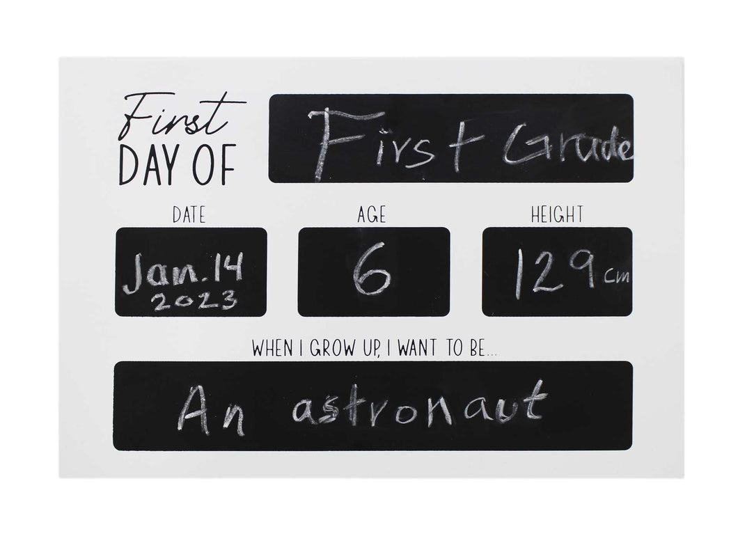 Kids First Day Of School Blackboard