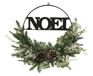 Black Metal Noel Wreath