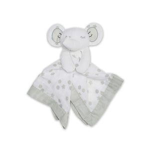 Cotton Muslin Lovey - Grey Elephant