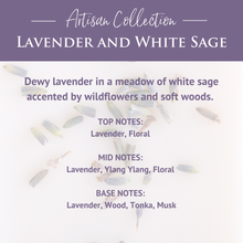 Load image into Gallery viewer, Lavender &amp; White Sage Artisan Wax Melts
