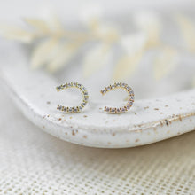 Load image into Gallery viewer, Lucky Studs - Gold/Clear
