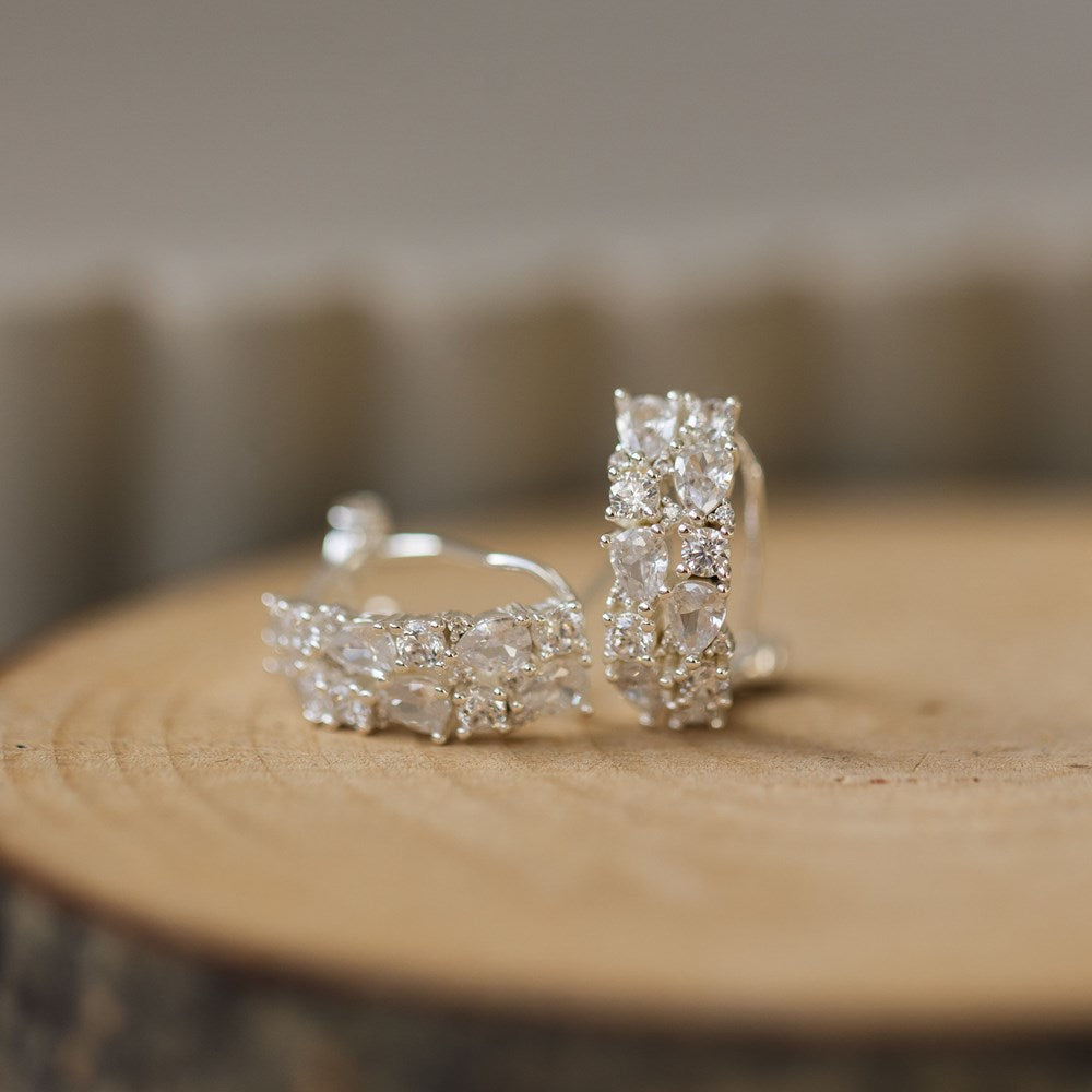 Lustrous Studs - Silver