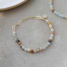 Load image into Gallery viewer, Lysa Bracelet - Gold/Amazonite
