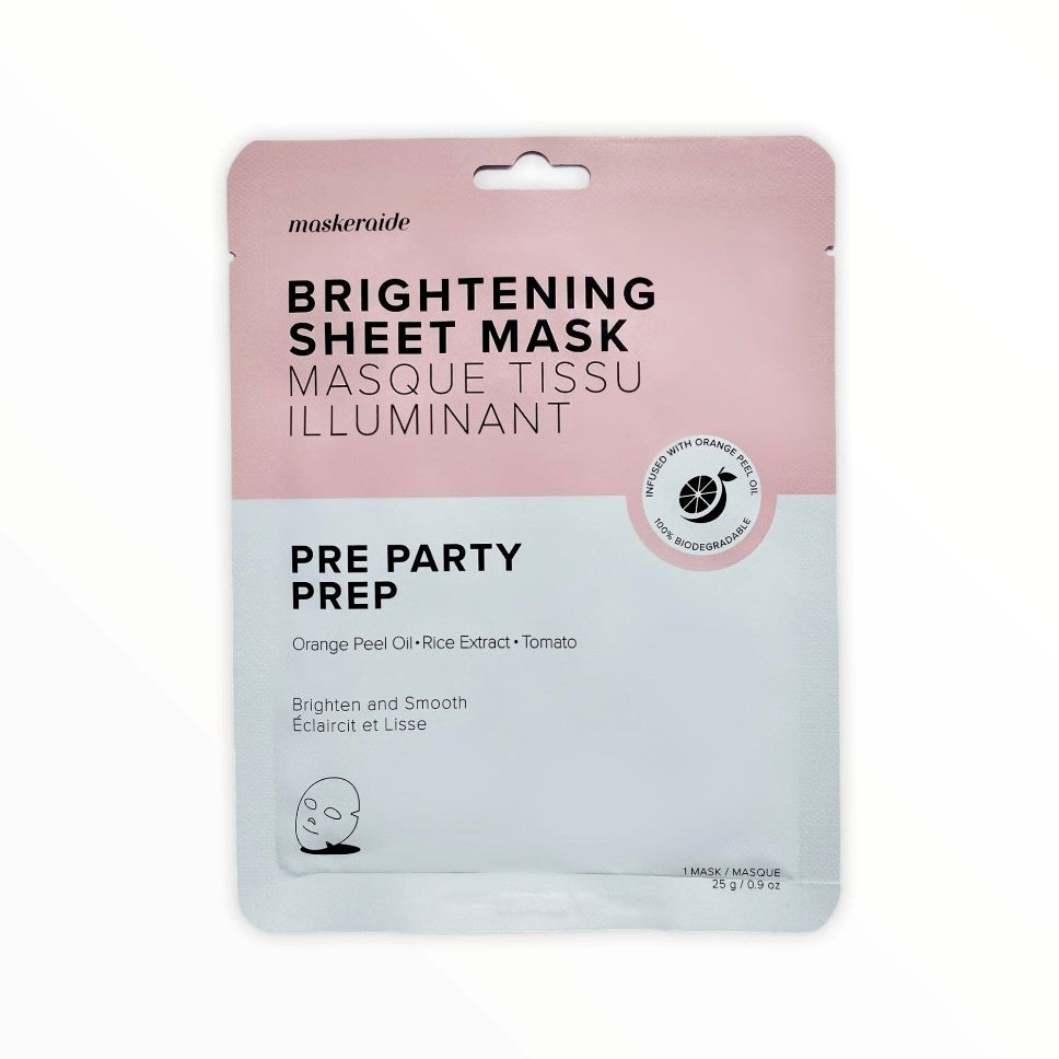 Pre Party Prep Face Mask
