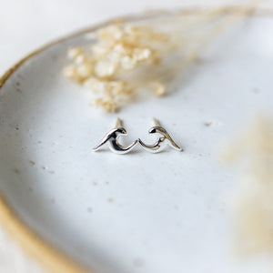 Making Waves Studs - Silver
