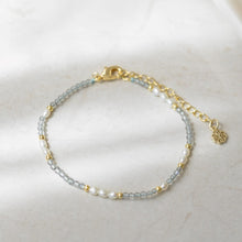 Load image into Gallery viewer, Mira Bracelet- Gold/Labradorite/Pearl
