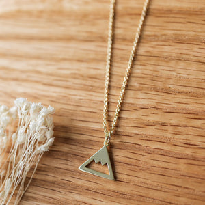 Mountain Top Necklace - Gold
