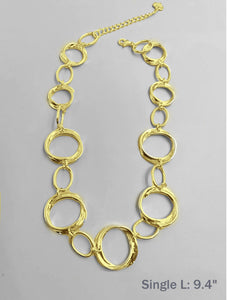 Gabrielle Loop Link Necklace - Gold