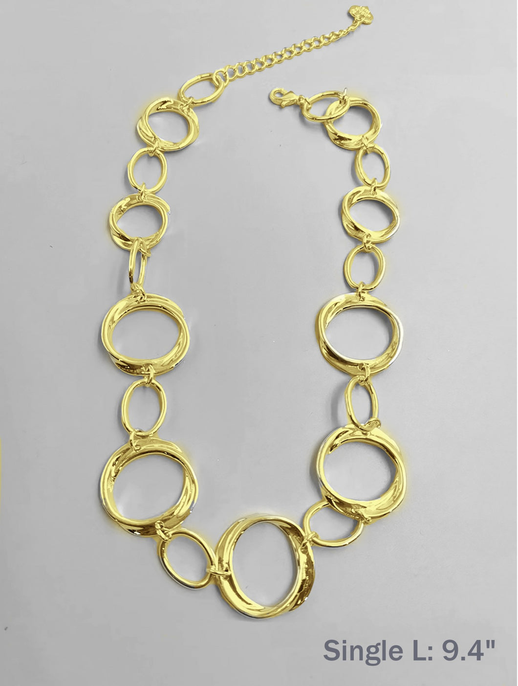 Gabrielle Loop Link Necklace - Gold