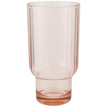 Load image into Gallery viewer, Acrylic Fluted Highball Glass - Blush Pink
