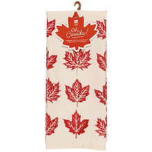Load image into Gallery viewer, Canadiana Maple Leaf Dishtowel
