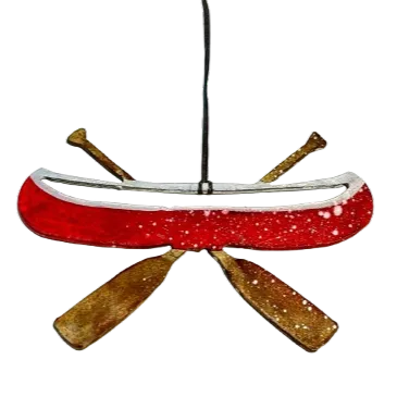 Canoe - Hand Painted Ornament