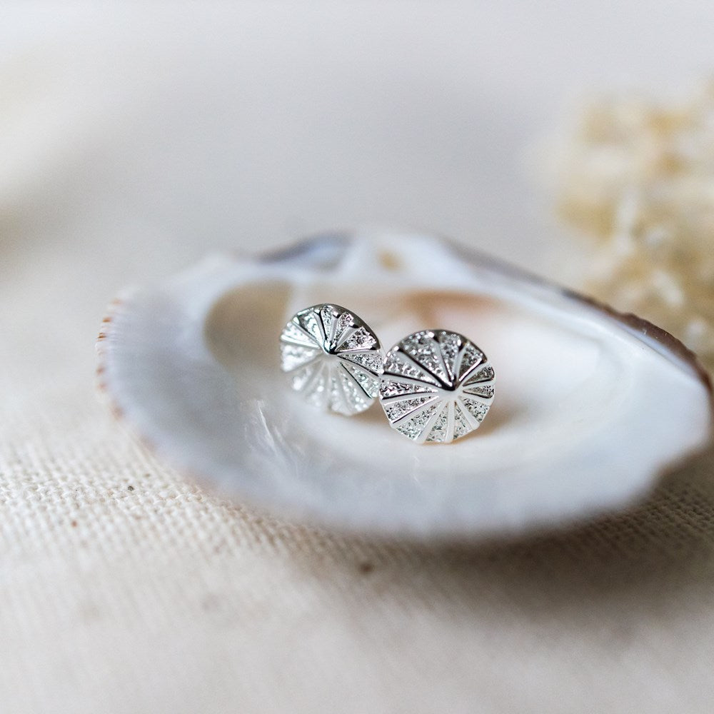 Ocean Urchin Studs - Silver
