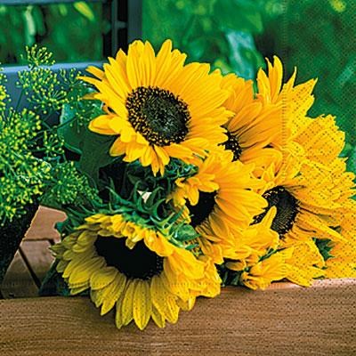 Magnificent Sunflowers Luncheon Napkins