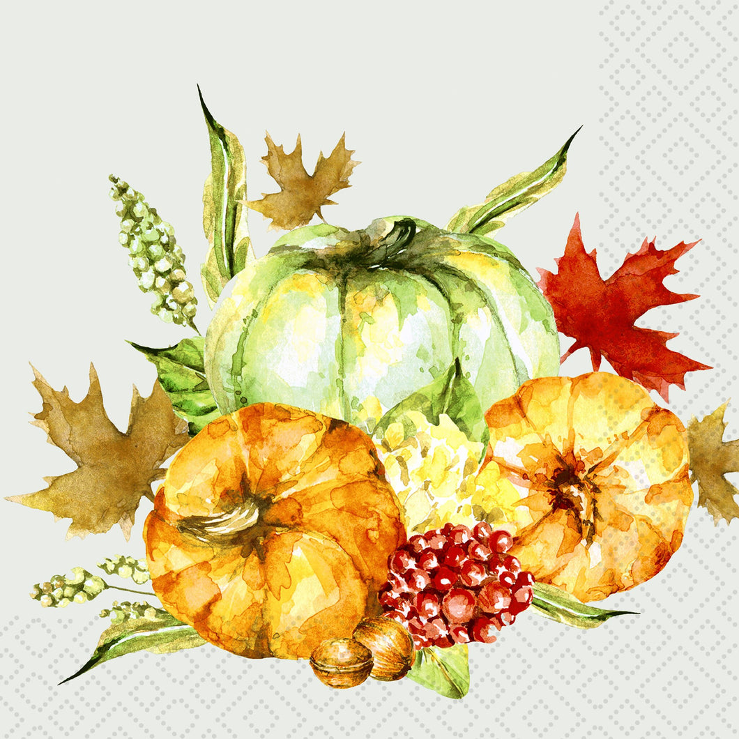 Watercolour Pumpkin Luncheon Napkins