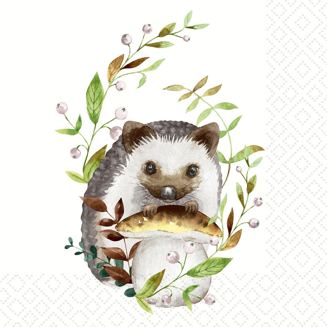 Forest Hedgehog Luncheon Napkins