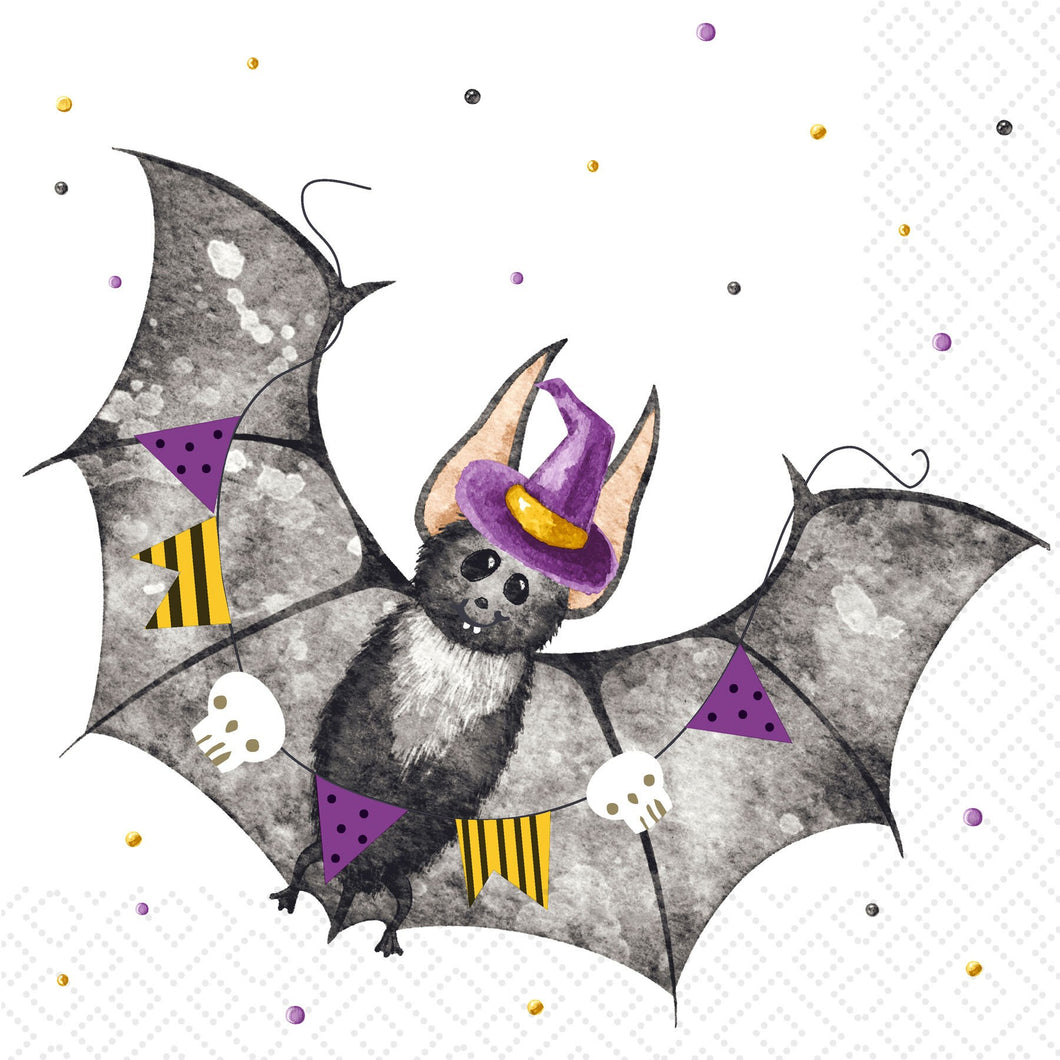 Spooky Bat Luncheon Napkins