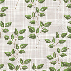Fall Embroidery Luncheon Napkins