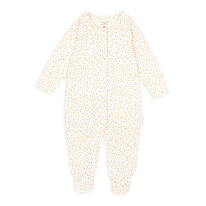 Printed Jersey Long Sleeve Onesie - Daisy Meadow