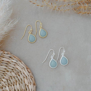 Paris Earrings - Gold/Amazonite