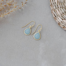 Load image into Gallery viewer, Paris Earrings - Gold/Amazonite
