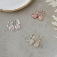 Load image into Gallery viewer, Paris Earrings - Gold/Rose Quartz
