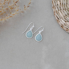 Load image into Gallery viewer, Paris Earrings - Silver/Amazonite
