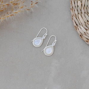 Paris Earrings - Silver/Mother of Pearl