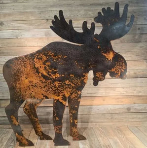 Medium Rusted Metal Moose