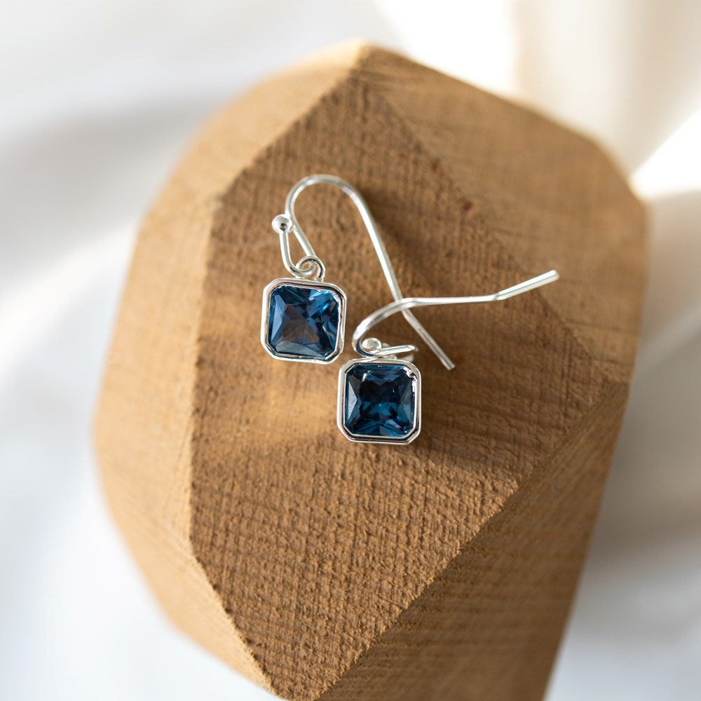 Radiance Earrings - Silver/Sky Blue