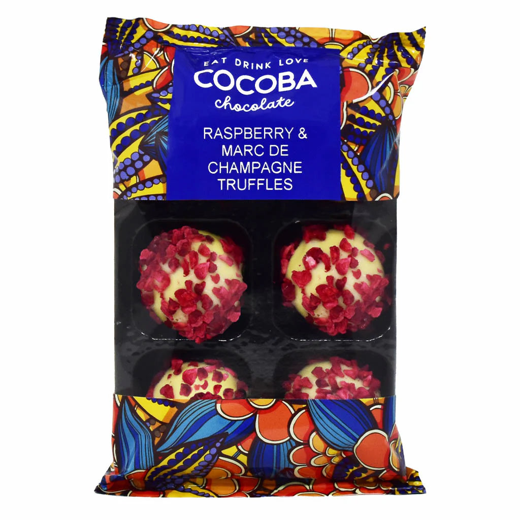 Cocoba Raspberry & Marc de Champagne Truffles