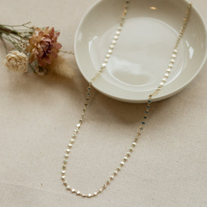 Row Of Hearts Necklace - Gold