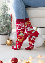 Load image into Gallery viewer, Santa Paws Socks - For Her
