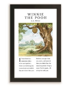 Winnie The Pooh Book Art Sign