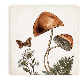 Mushroom Butterfly Coaster