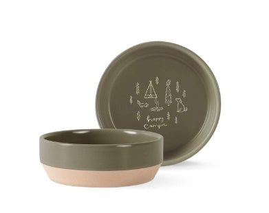 Happy Camper Medium Pet Bowl