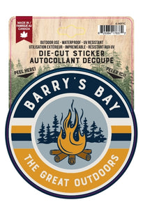 Great Outdoors Campfire Barry's Bay Sticker