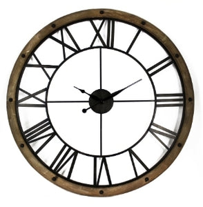 Wooden Roman Numeral Clock