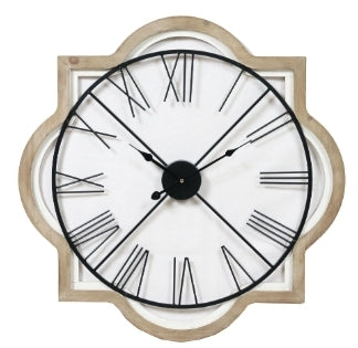 Wooden Washed Framed Clock