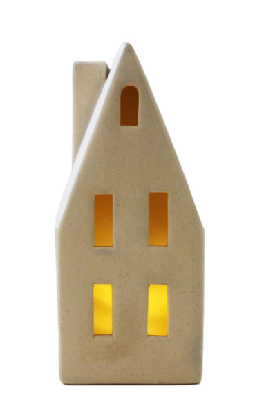 Large LED Stoneware House