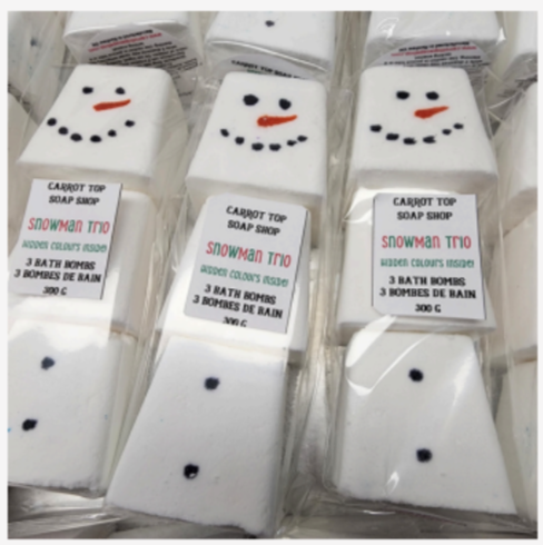 Snowman Trio Bath Bombs