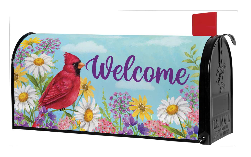 Summer Cardinal Mailbox Cover