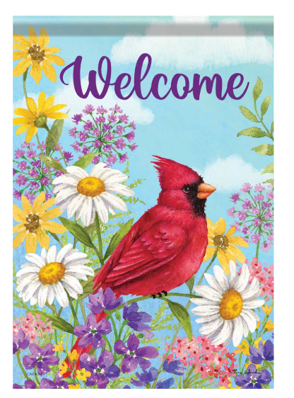 Summer Cardinal - Garden Flag