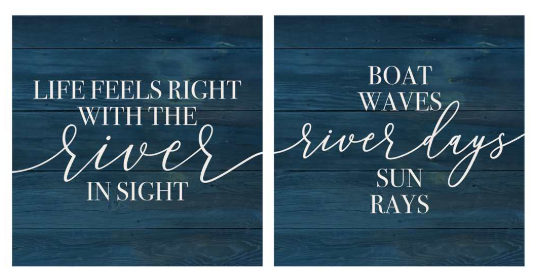 River Wood Coaster - Assorted