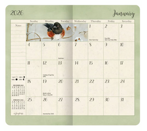 Birds In The Garden 2-Year Pocket Planner