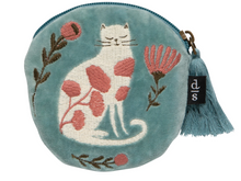 Load image into Gallery viewer, Catbloom Embroidered Coin Purse
