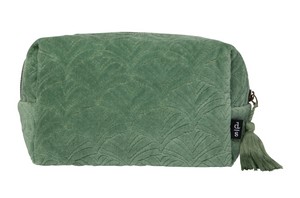 Quilted Cosmetic Bag - Jade