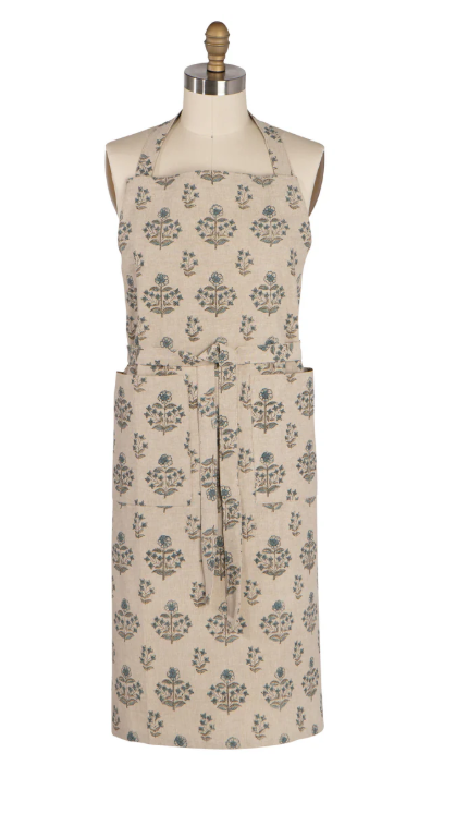 Salvia Block Print Apron